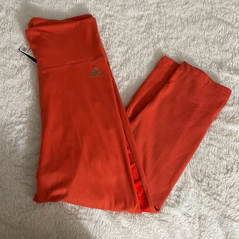 Adidas Training Tights Raw Amber Orange Leggings XS